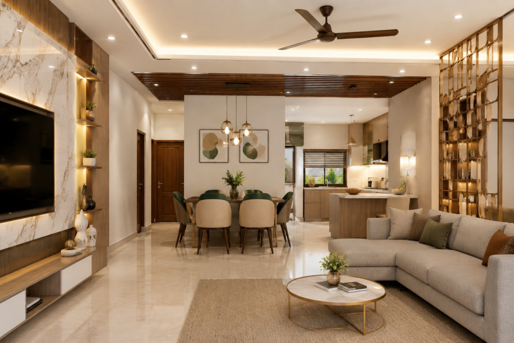 Kerala style home interiors in bangalore